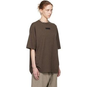 Essentials x Fear of God Oversized Crew Neck Short Sleeve T-Shirt Brown Size L